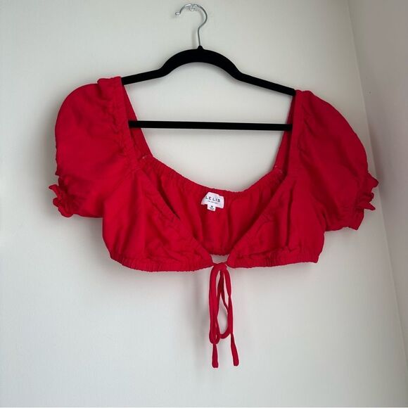 Le Lis red going out crop top - Picture 1 of 8